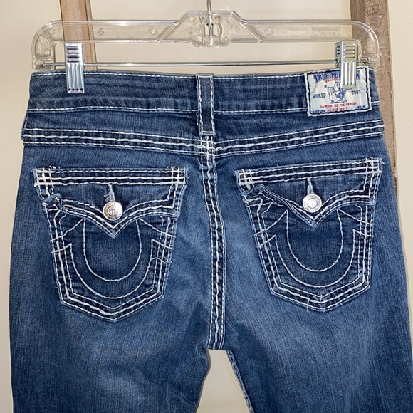 True Religion Mid Rise Straight Leg Jeans - Picture 6 of 7